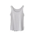 thumbnail image 1 of HongQid Modal Soft Sleeveless Shirts for Women Crew Neck Yoga Tee Summer Flowy Tank Tops with Chest Padded, 1 of 5
