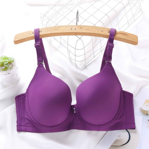 HongQid Plus Sized Bras for Women No Underwire Wireless Seamless Bralette Comfort Full Coverage