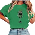 thumbnail image 1 of HongQid Saint Patrick's Day Shirts Women Funny Graphic Print Irish T Shirt Spring Summer Casual Short Sleeve Crew Neck Tee Tops, 1 of 6