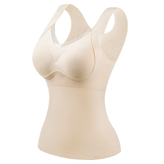 HongQid Shapewear Tank Tops for Women-Tummy&Waist Control Camisole Slimming Seamless V-Neck Body Shaper Vest