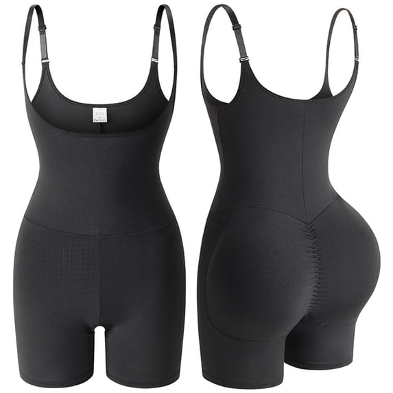 HongQid Shapewear for Women Tummy Control Postpartum Butt Lifting Bodysuit Open Bust Body Shaper