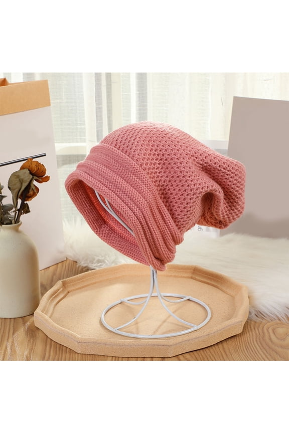 Slouchy Long Knitted Beanie Knit Cap fo Skull Cap Long Baggy Hip-hop Winter Summer Hat