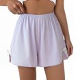 thumbnail image 1 of HongQid Soft Lounge Shorts for Women Elastic Waist Casual Sleepwear Lightweight Cozy Pajama Bottom Purple 2XL, 1 of 4