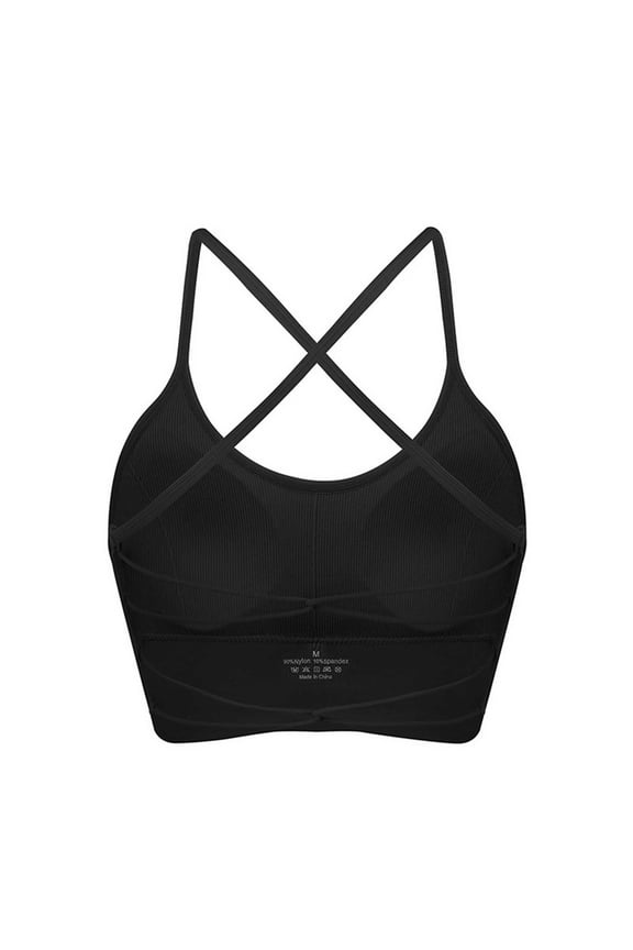 Sports Bras for Women, High Impact Push Up Criss Cross Back Padded Strappy Fitness Running Sports Yoga Bras