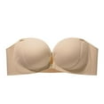 thumbnail image 1 of HongQid Strapless Bras for Women Large Bust Non Slip Full Coverage Underwire Supportive Multiway Strapless Bra Plus Size, 1 of 2