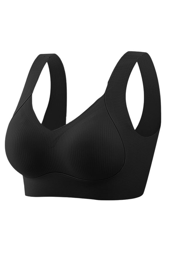 Supportive Wireless Lift Bra for Women,Comfortable Full Coverage T-Shirt Bra,Everyday Wear,Yoga,Sleep,Plus Bras