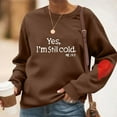 thumbnail image 1 of HongQid Sweatshirts for Women Crewneck Long Sleeve Loose Fit Tops Fall Winter Fashion, 1 of 5