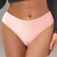 thumbnail image 1 of HongQid Underwear for Women Low Rise Ribbed Hipster Breathable Soft Womens Bikini Panties Cheeky, 1 of 9