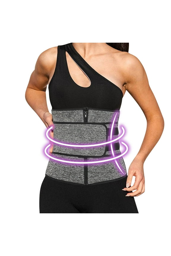 Waist Trainer for Women Waist Cincher Trimmer Ab Belt Tummy Control Body Shaper with Triple Wrap