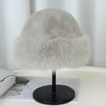 thumbnail image 1 of HongQid Winter Faux Fur Bucket Hat Women Fuzzy Fur Warm Hat Women's Furry Fisherman Cap Casual Trendy Trips Skiing Cap, 1 of 4