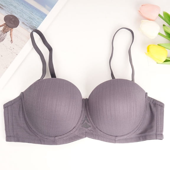 HongQid Wire-frees Lightweight Everyday Bra Breathable Bra for Ladies Daily School Shopping Gym Office All-Day Comfort