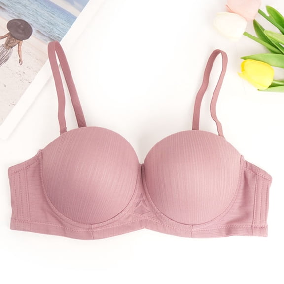 HongQid Wire-frees Lightweight Everyday Bra Breathable Bra for Ladies Daily School Shopping Gym Office All-Day Comfort