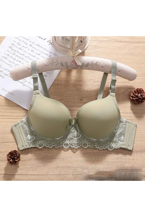 Women Lace Push Up Bras Everyday Bra Classic Padded Solid Color Bras