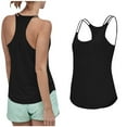thumbnail image 1 of HongQid Women Workout Athletic Yoga Shirts Sleeveless Gym Tops Loose Fit Racerback Tank Tops, 1 of 9