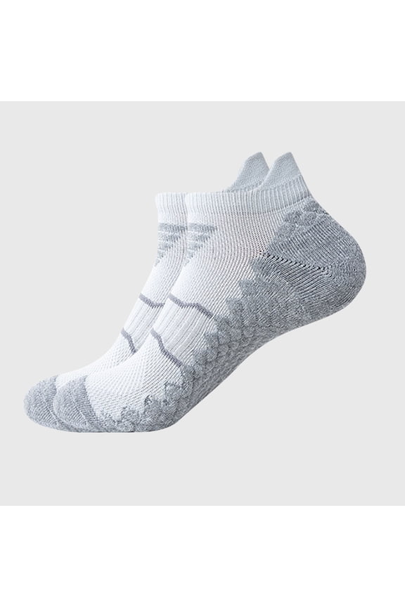 Women's Anti Sweat Odor Resistant Low Cut Crew Sneaker Running and Cycling Socks Gray Free Size