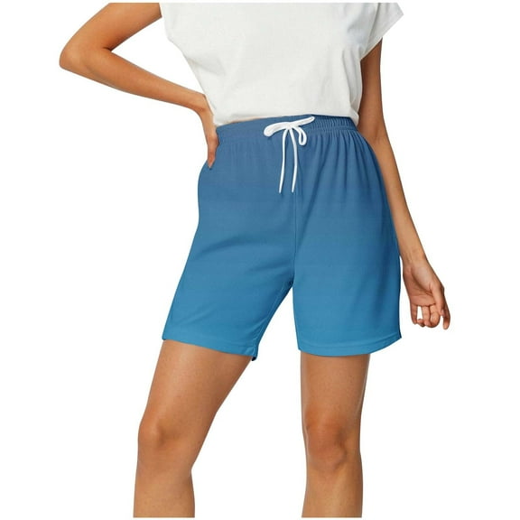 HongQid Women's Drawstring Shorts Beach Swimming Shorts Summer Sports Swim Trunks Swimsuit Bottoms with Pockets