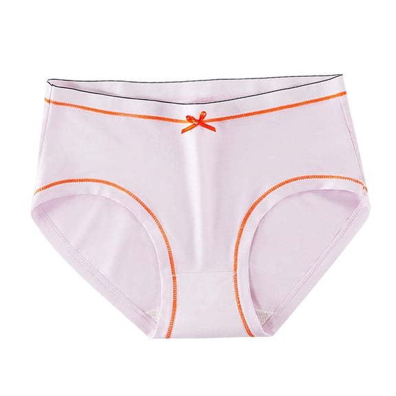 HongQid Women's Mid-Waisted Brief Panties, 1-Pack, Moisture-Wicking Cotton Brief Underwear