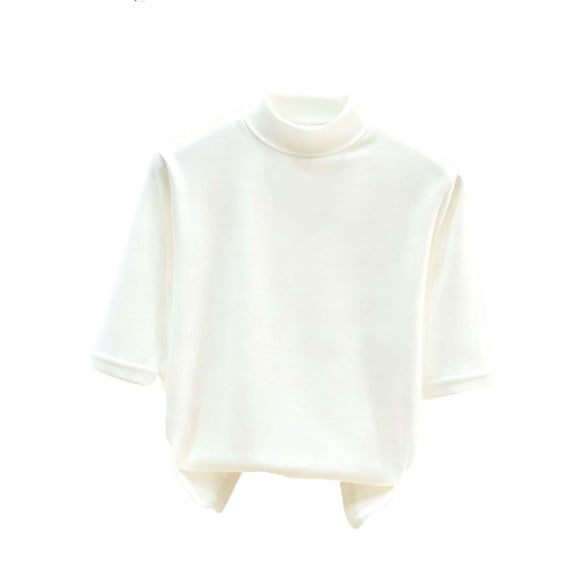 HongQid Women's Shirts Lightweight Summer Fall Fashion 3/4 Length Sleeve T Shirts Casual Tops Basic Blouses