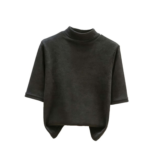 HongQid Women's Shirts Lightweight Summer Fall Fashion 3/4 Length Sleeve T Shirts Casual Tops Basic Blouses