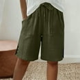 thumbnail image 1 of HongQid Womens Cotton Sweat Shorts Casual Summer Short Loose Drawstring Lounge Running Athletic Shorts with Pockets, 1 of 7