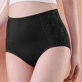 thumbnail image 1 of HongQid Womens High Waisted Seamless Underwear Stretch No Show Tummy Control Panties Hipster Full Coverage Briefs Black XL, 1 of 6