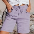 thumbnail image 1 of HongQid Womens Lightweight Shorts Casual Baggy Trendy Short Pants Elastic Waist Drawstring Comfy Shorts, 1 of 7