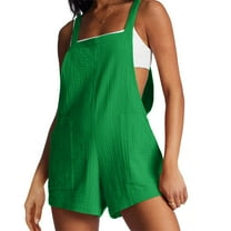 HongQid Womens Summer Casual Sleeveless Romper Dress Loose Shorts Overalls Jumpsuit Vacation Beach Outfits