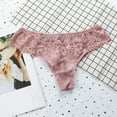 thumbnail image 1 of HongQid Womens Underwear Sexy Lace Panties Soft Breathable Thong for Ladies Pink M, 1 of 6