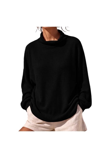 Waffle Turtleneck
