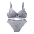 thumbnail image 1 of HongQid Womens Wired Bras Matching Bra And Panty Set Comfortable Push Up Bra Underwire Bra Full Support Lift Bralette Everyday Seamless Bras, 1 of 7
