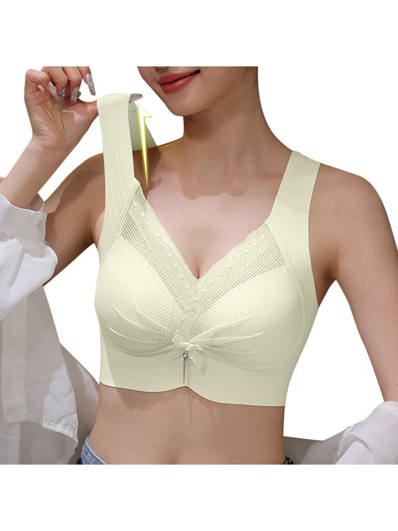 Womens Wireless Bras Wide Straps Lace Bralette Supportive Bra No Underwire Seamless Push Up Everyday Bras Mint Green 3XL