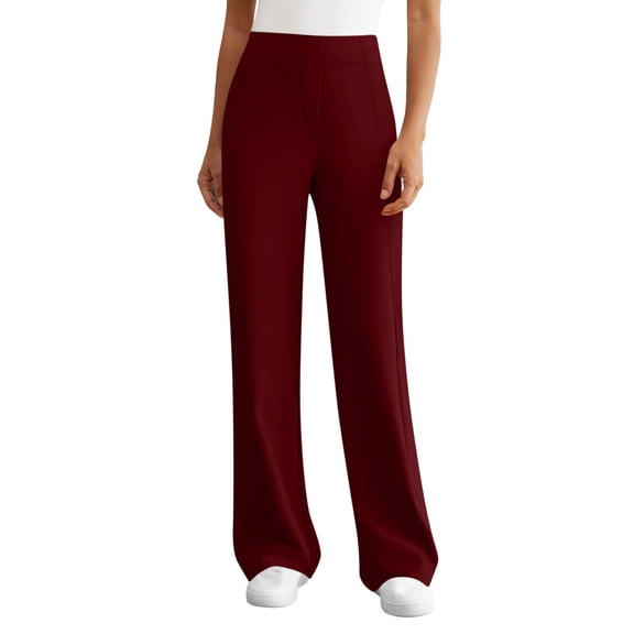 HongQid Yoga Pants Women Wide Leg Pants with Pockets High Waist Stretch Dress Casual Sweatpants Petite/Regular/Tall