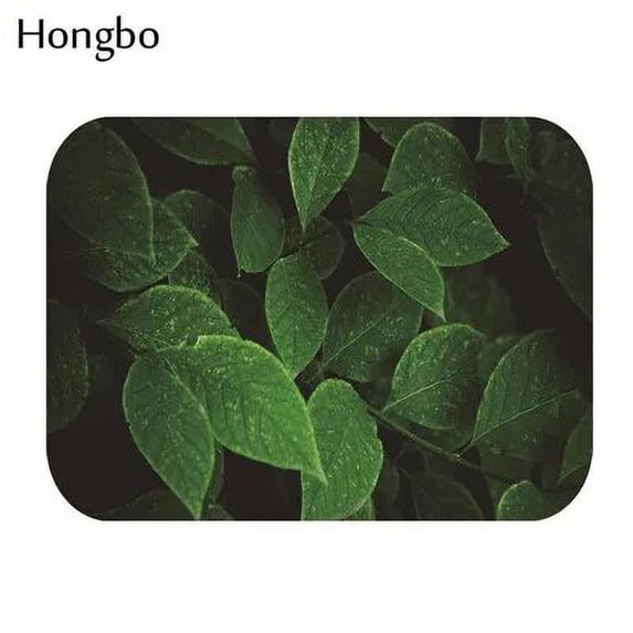Hongbo Anti-slip Mats Scenery Leaves Printed Rectangular Mat 40*60cm Entrance Doormats Washable Kitchen Floor Bathroom