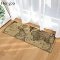 thumbnail image 1 of Hongbo Creative 3D Printed World Map Doormat Anti-slip Water Absorption Floor Mat for Bed Room Carpet Kitchen Mat Home Decor, 1 of 6