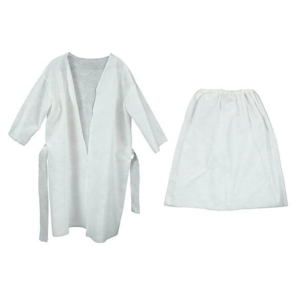 Hongchegh 1 Set Disposable Bathrobe Bath Clothing Home Hotel Use Thickened Bathrobe1