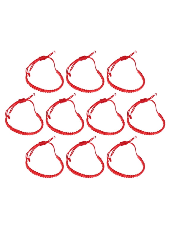 10pcs Chinese Red String Bracelet Tibetan Prayer Yoga Rope Bracelet Men