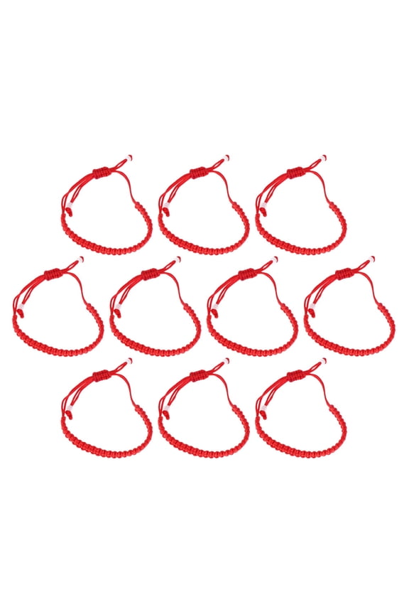 10pcs Chinese Red String Bracelet Tibetan Prayer Yoga Rope Bracelet Men