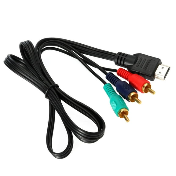 Hongchegh 1m 3ft to 3- Male Audio Video Component Convert Cable For HDTV 1080P
