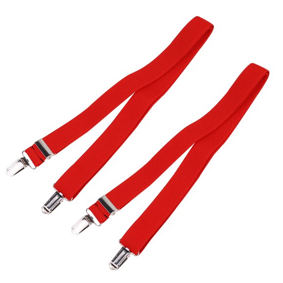 Hongchegh 2pcs Glove Clip Gloves Holder Hat Hanger Mittens Clip Children Adjustable Elastic Gloves Catcher Hat Clip for Outdoor Outside Winter (Red)