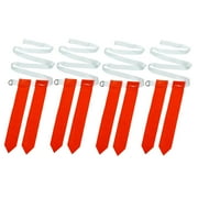 Hongchegh 4 Football Flag Belt Flag Football Adjustable Waist Belt for Kids White Red