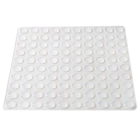 Hongchegh 50 Clear Cabinet Door Bumpers - Rubber Adhesive Pads for Furniture & More