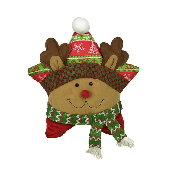 Hongchegh Christmas Elk Decorative Throw Pillow for Sofa Couch Bed Chair Winter Ornament