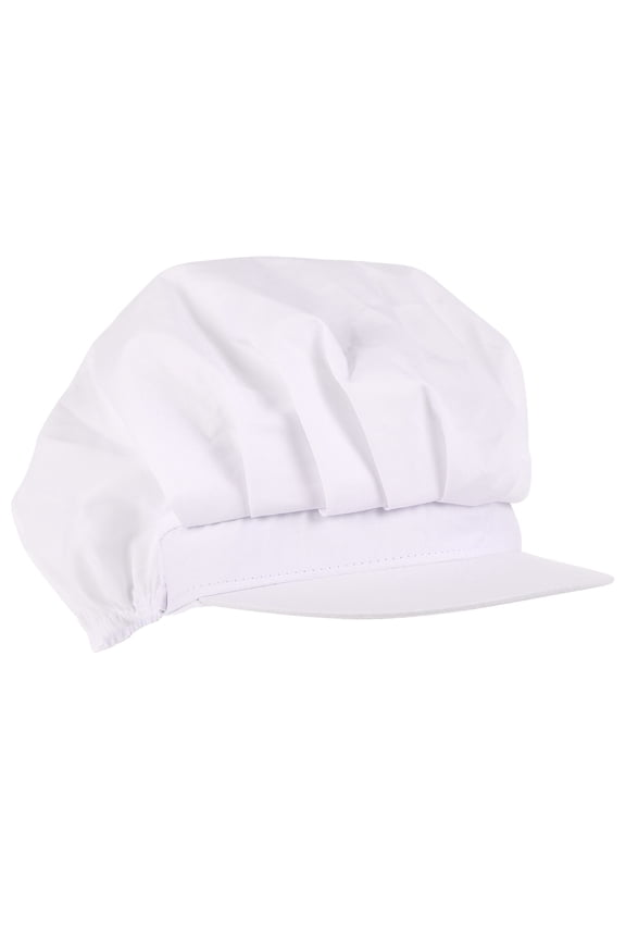 Elastic Chef Hat Kitchen Caps Culinary Working Beanie White