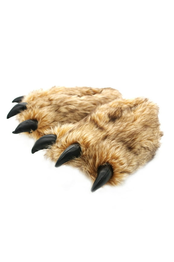 Funny Claw Paw Costume Slippers Furry Footwear for Men 26cm