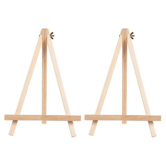 LABSERRON Easel Wooden Khaki 2Pcs 7.9x5.5x0.8In