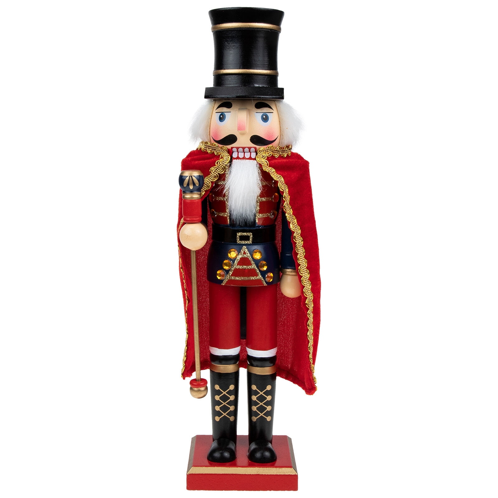 Hongchegh Nutcracker Xmas Wooden Desktop Christmas Ornament Puppet