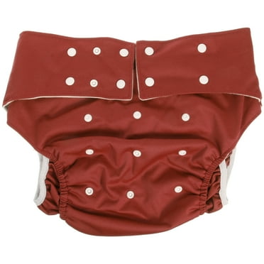 Hongchegh Reusable Cloth Diaper Cover for Incontinence Care, Red