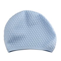 Hongchegh Silicone Swim Cap for Women with Long Hair (Sky-blue)