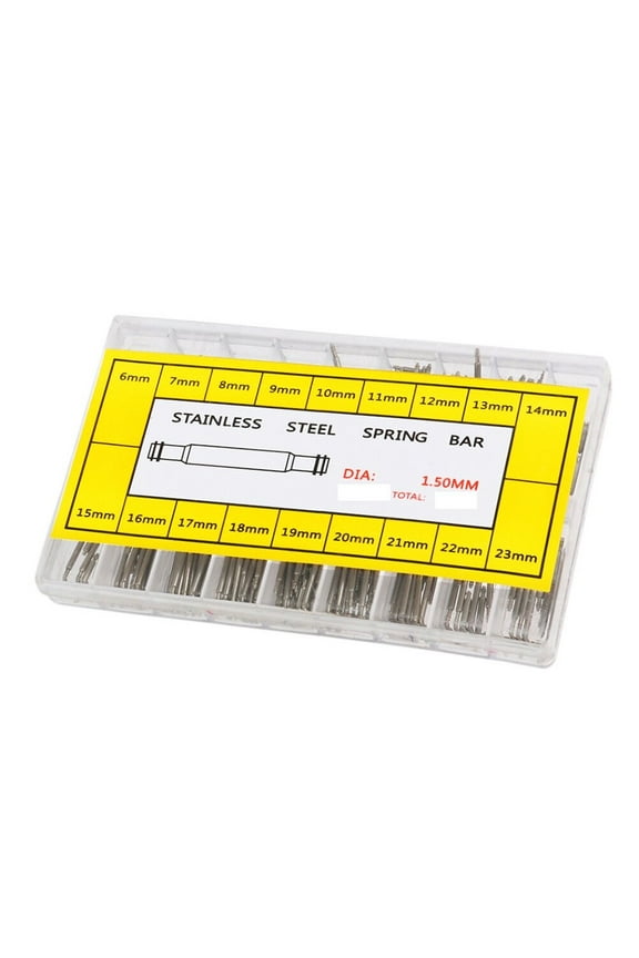 360pcs Durable Stainless Steel Watch Band Link Pins with Double Flange for Metal Straps in 18 Sizes