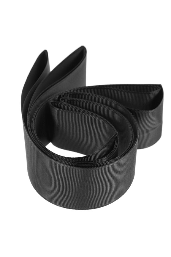 Wedding Belt Dress Sash Wide Ribbon for Bride (Black)